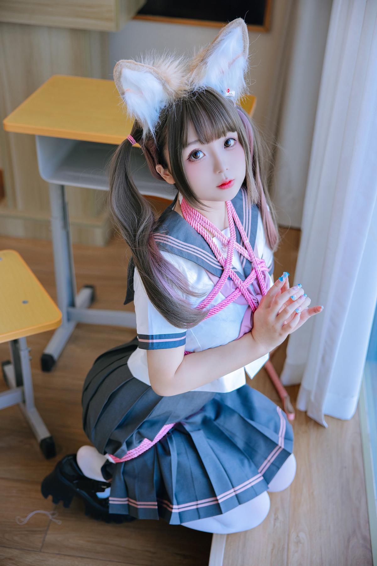 Cosplay Rinaijiao日奈娇 课桌捆绑 Set.01(31)