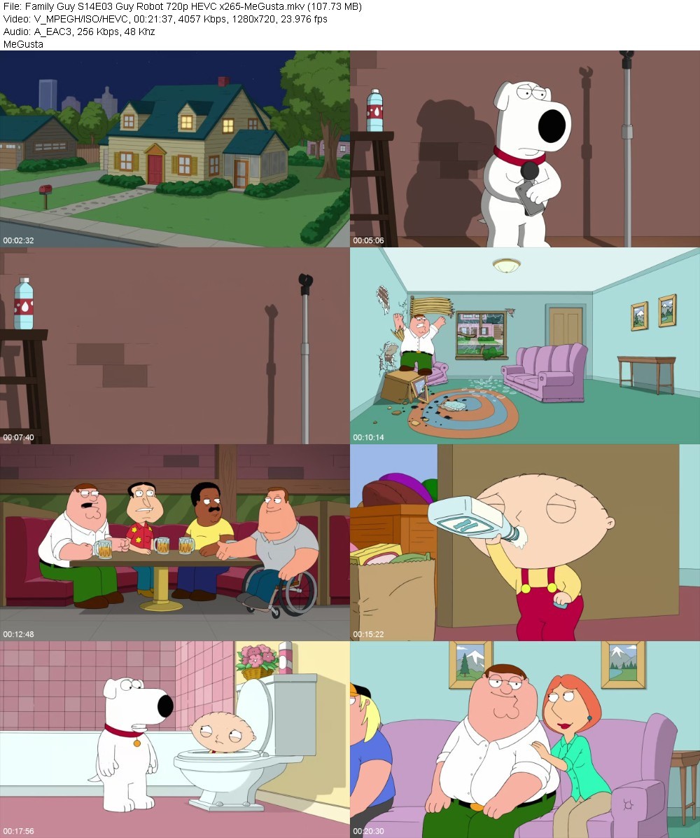 Family Guy S14E03 Guy Robot 720p HEVC x265-MeGusta