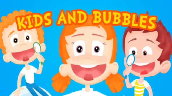 Kids and Bubbles Cartoon Intro - VideoHive 19671997