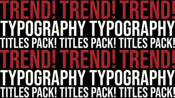 Fullscreen Typography - VideoHive 46655350