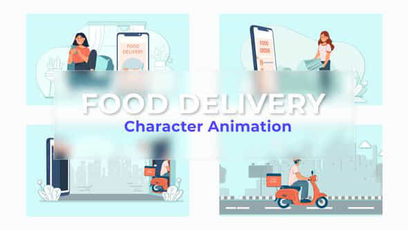 Food Delivery Animated - VideoHive 36766803