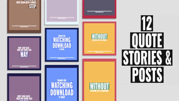 Quote Stories Posts - VideoHive 30536681