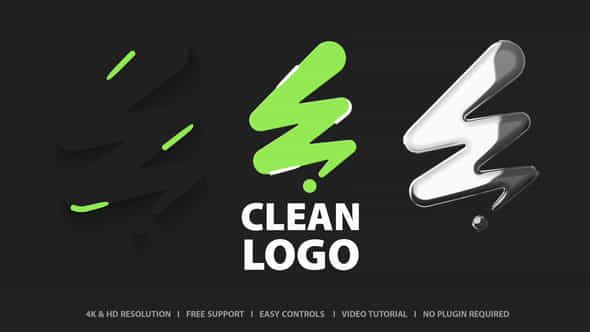 Clean Logo - VideoHive 53535560