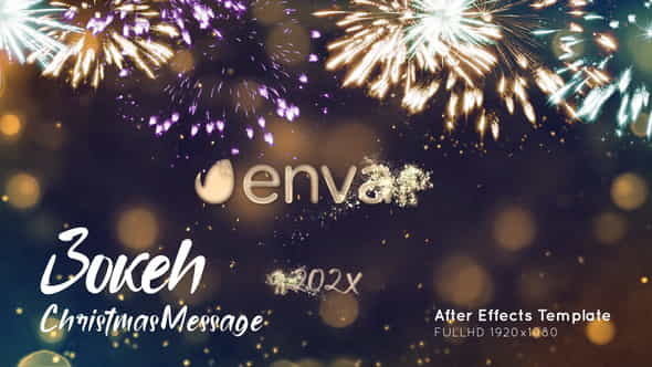 Bokeh Christmas Message - VideoHive 35152114