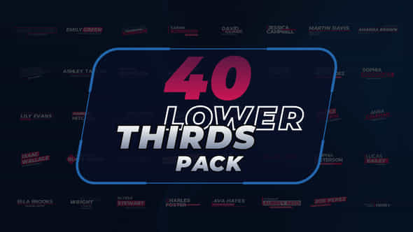 Lower Thirds Pack - VideoHive 55912865