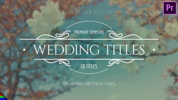 Elegant Wedding Titles - VideoHive 24537779