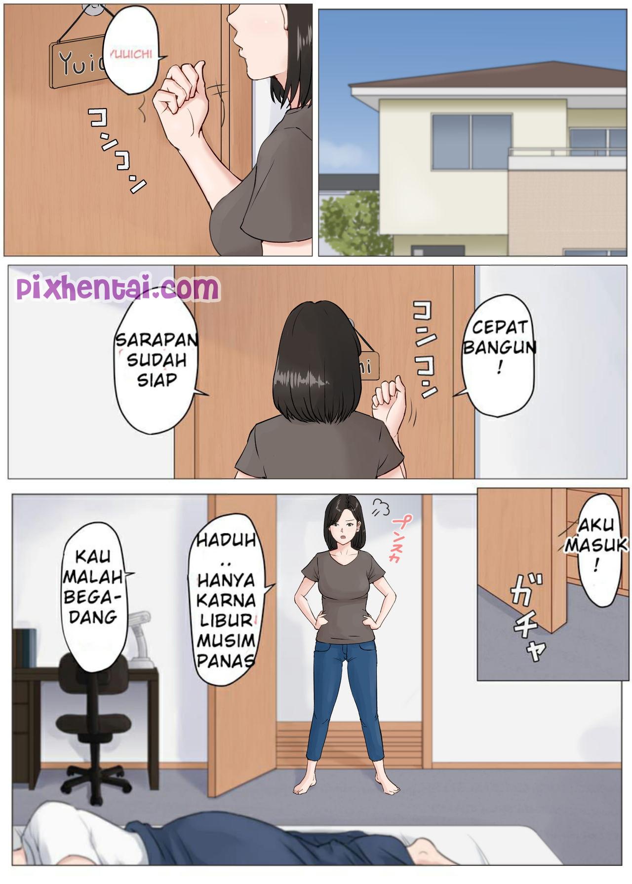 Komik Hentai Mother, it has to be You : Tak Tahan Melihat Mama Berbikini Manga XXX Porn Doujin Sex Bokep 02