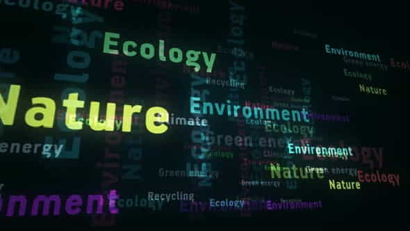 Ecology nature and environment text - VideoHive 31462189