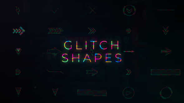 50 Glitch Shapes - VideoHive 53434376