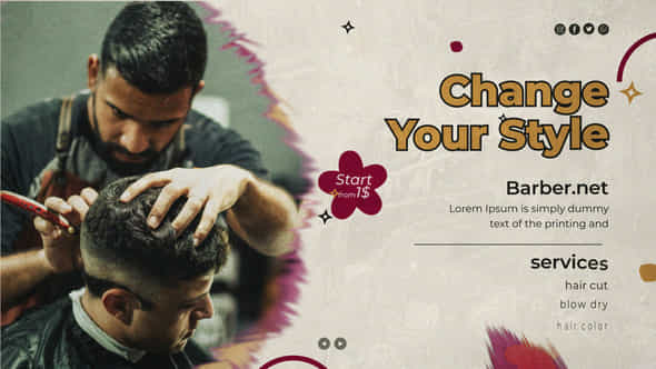 Barber Shop Promo - VideoHive 55946012