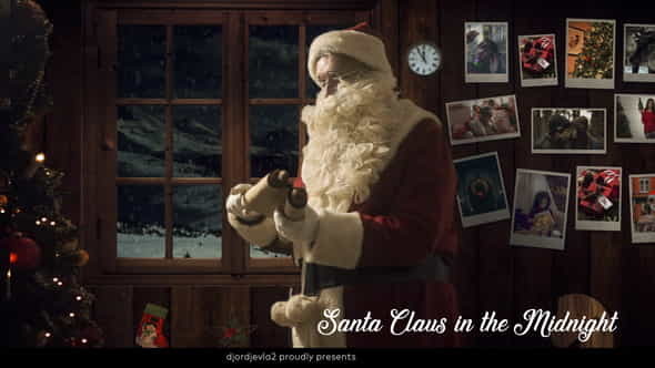 Santa Claus in the Midnight - VideoHive 22892797