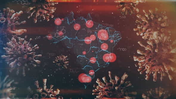 Mapping Epidemic Outbreak in Brazil - VideoHive 26787797
