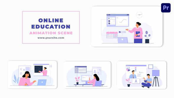 Online Education Concept - VideoHive 46461046