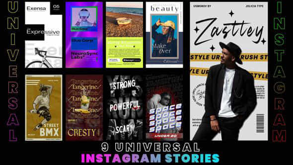 9 Universal Instagram Stories Pack - VideoHive 59611090