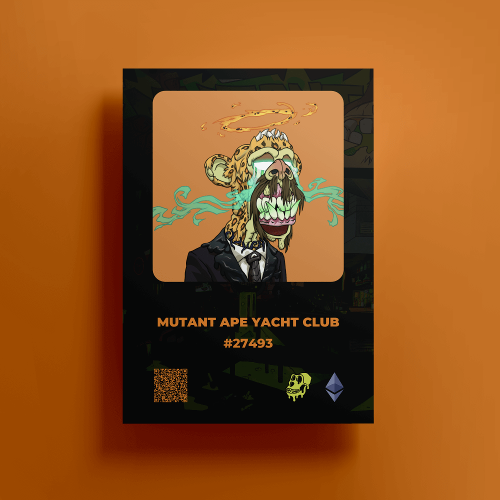 Mutant Ape Yacht Club #27493 NFT Poster | NFT Posters