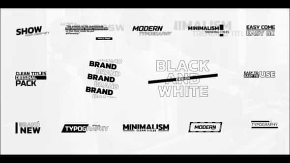 Clean Modern Titles - VideoHive 40009406