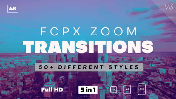 FCPX Zoom Transitions - VideoHive 21511242