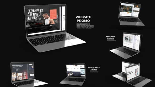 Laptop Website Promo - VideoHive 36009462