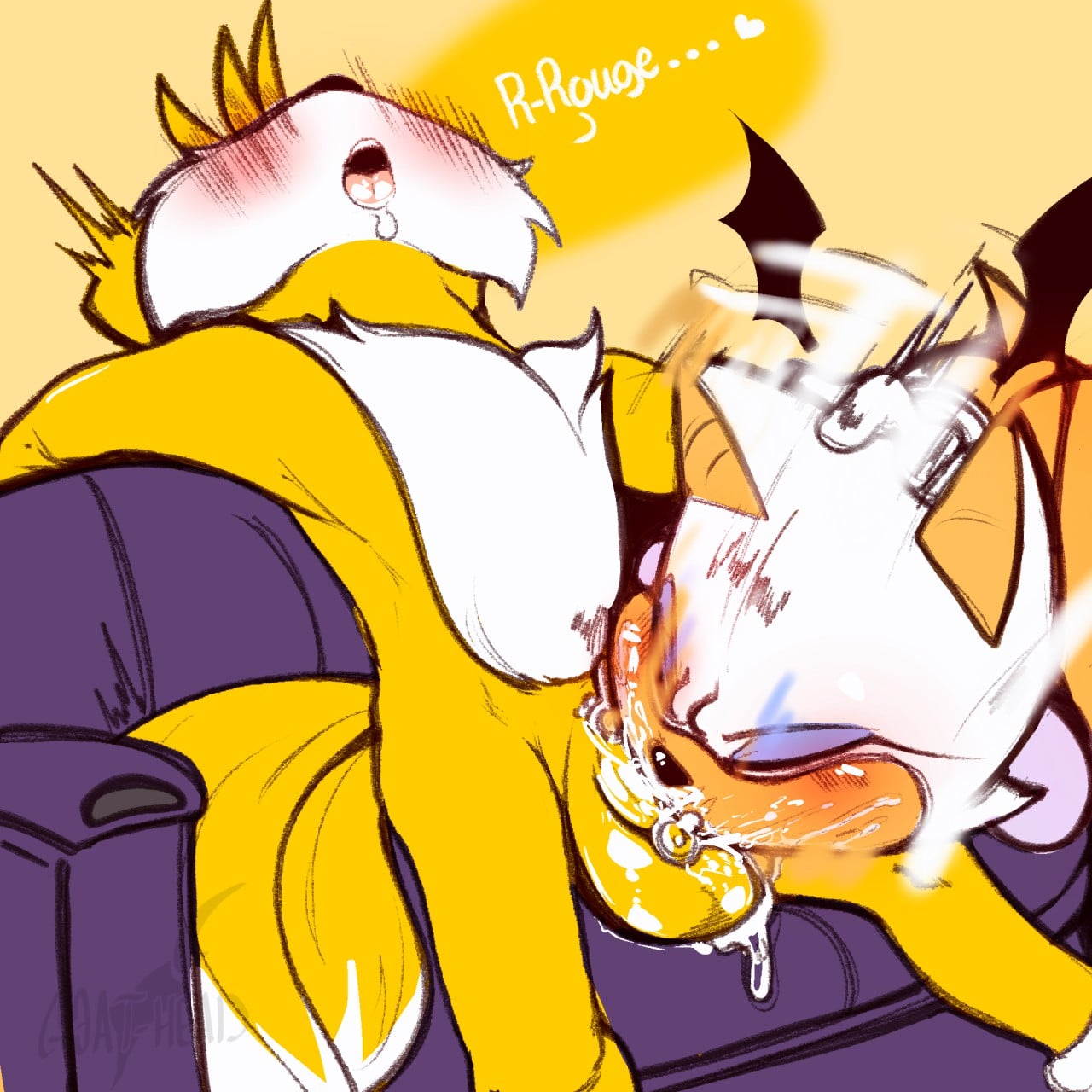 Distracciones en el Sofa – Tails x Rouge - 2