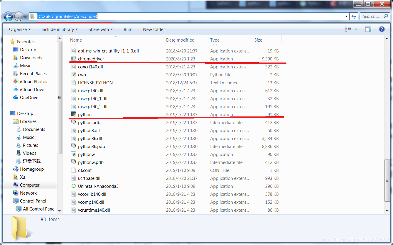 Anaconda下添加chromedriver