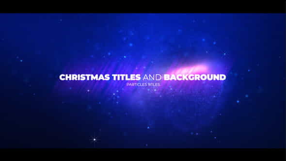 Christmas Opener with Particles - VideoHive 25128458