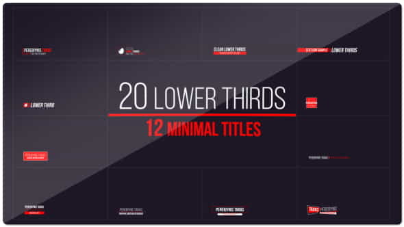 20 Lower Thirds - VideoHive 14855647
