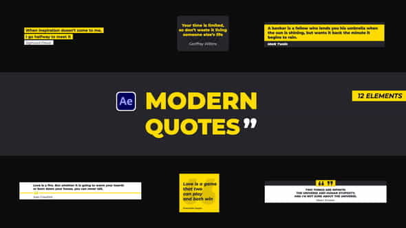 Modern Quotes - VideoHive 39150736