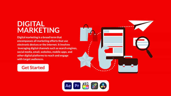 Digital Marketing Design Concept - VideoHive 50690438