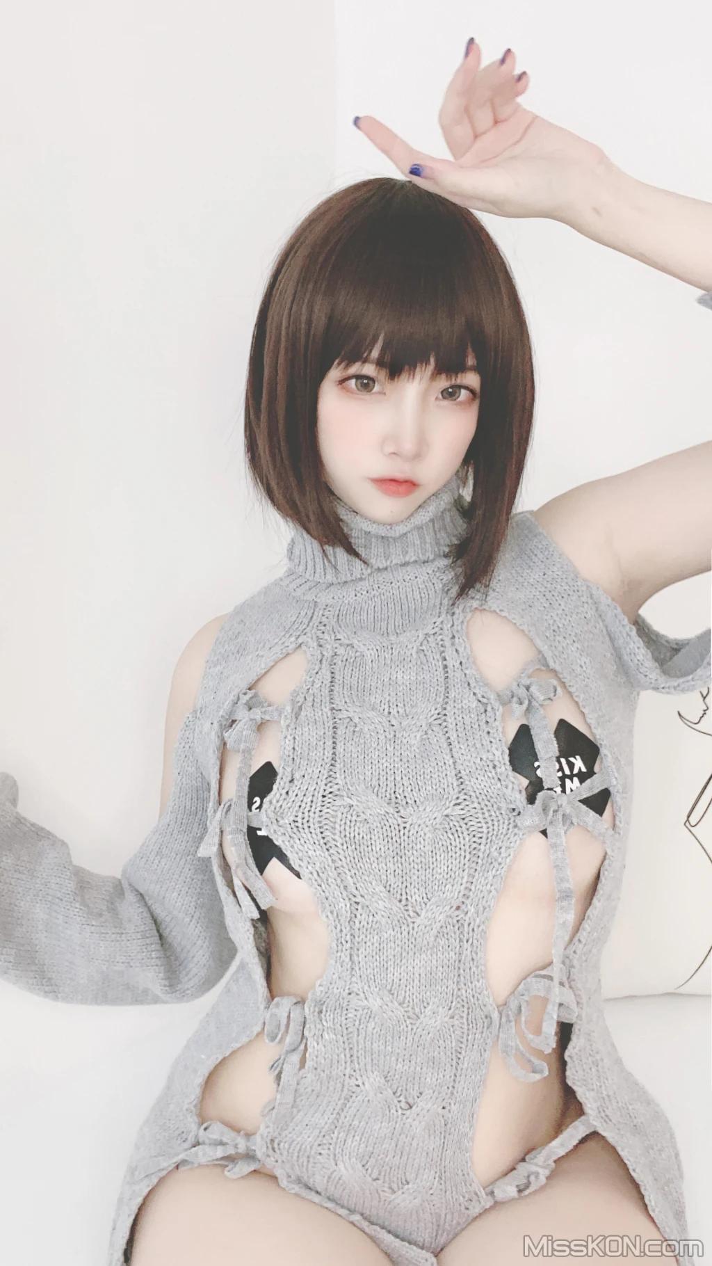 Coser@二佐Nisa: 私房洞洞毛衣 (66 photos )(33)