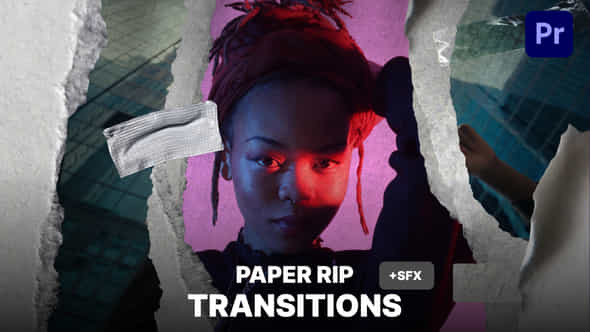 Paper Rip Transitions V2 - VideoHive 51395840