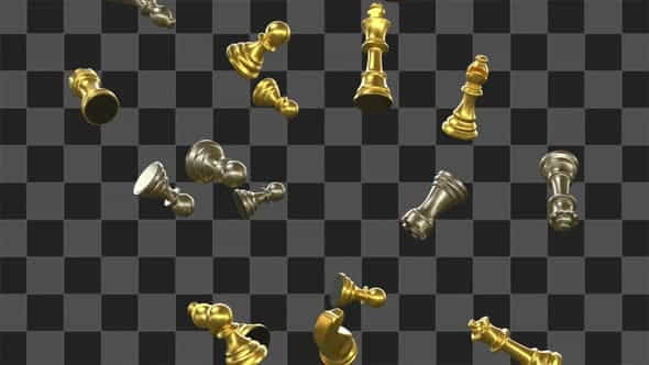 Flying Chess Figures Loop - VideoHive 33517263