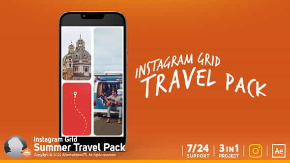 Instagram Travel Grid Pack - VideoHive 37262414