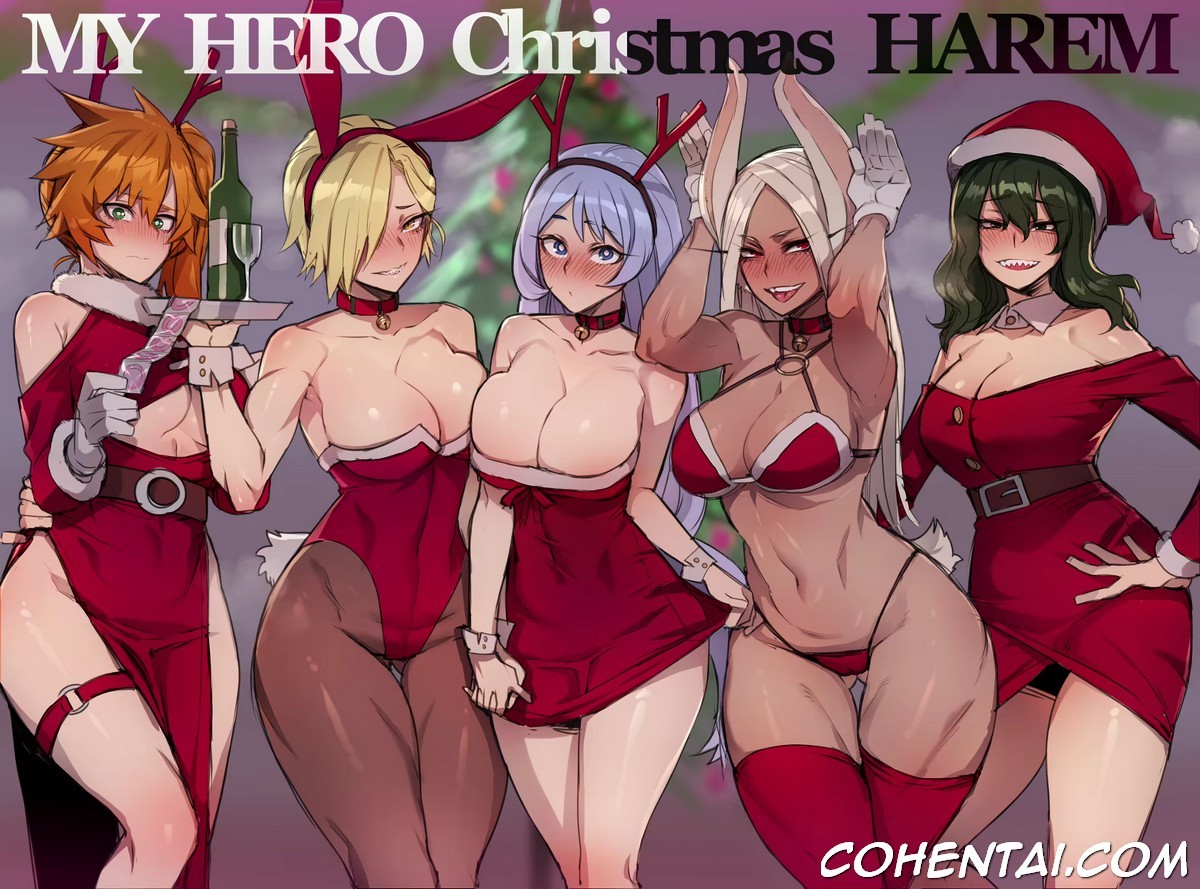 MY HERO Christmas HAREM (Boku no Hero Academia) xxx comics manga porno doujin hentai español sexo 