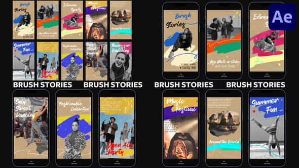 Brush Stories for - VideoHive 38316924
