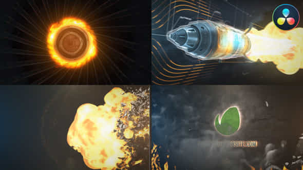 Warfare Logo Reveal For Davinci Resolve - VideoHive 53431751