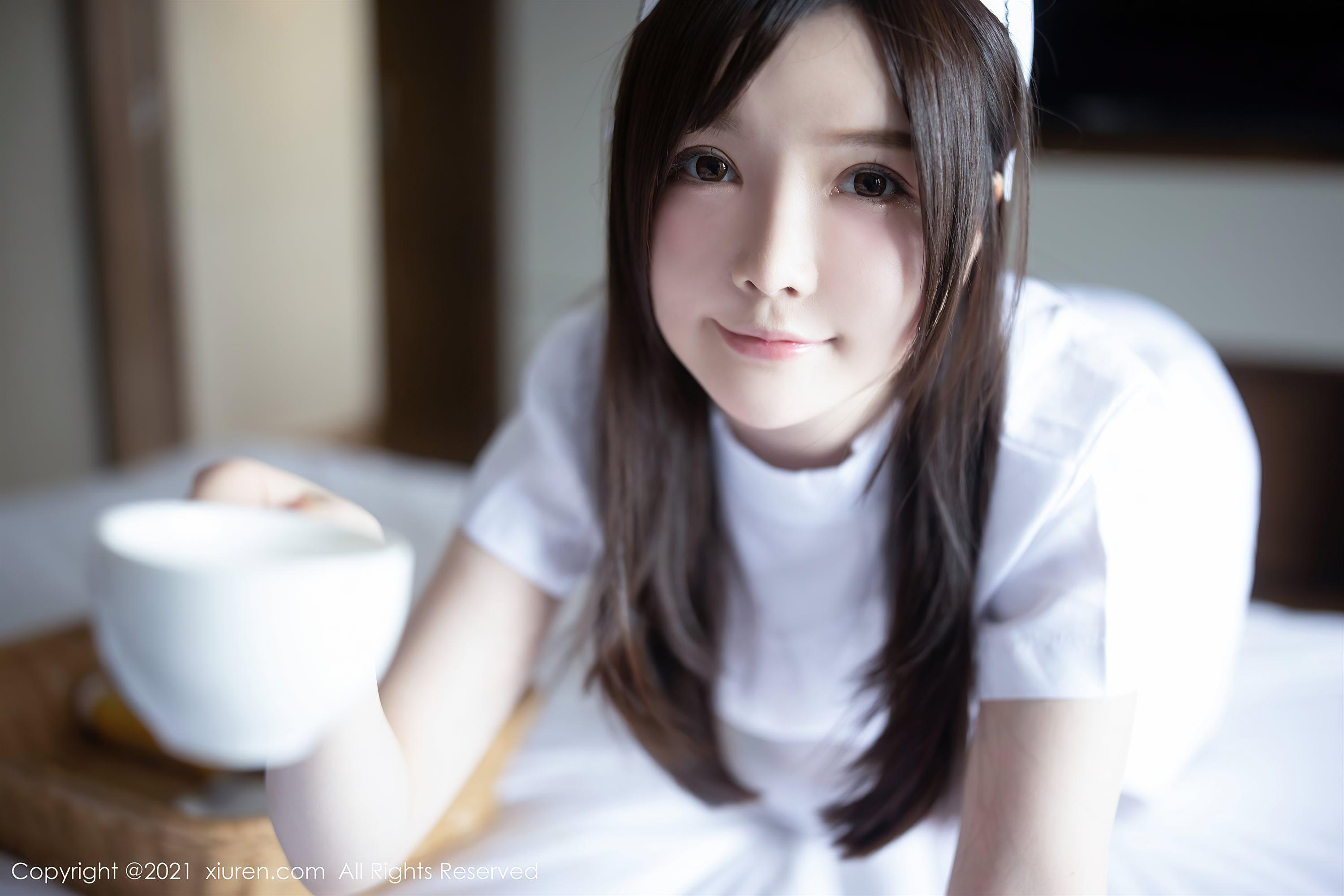 [XiuRen秀人网]No.3114 女神糯美子Mini洁白护士制服主题私房蕾丝内衣秀豪乳翘臀诱惑写真(22)