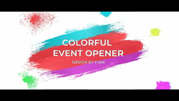 Colorful Event Opener| After Effects - VideoHive 23528113