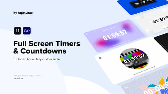 Full Screen Timers - VideoHive 35266503