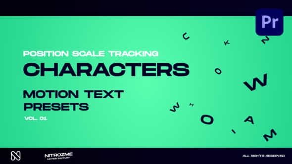 Characters Motion Text - VideoHive 45890407