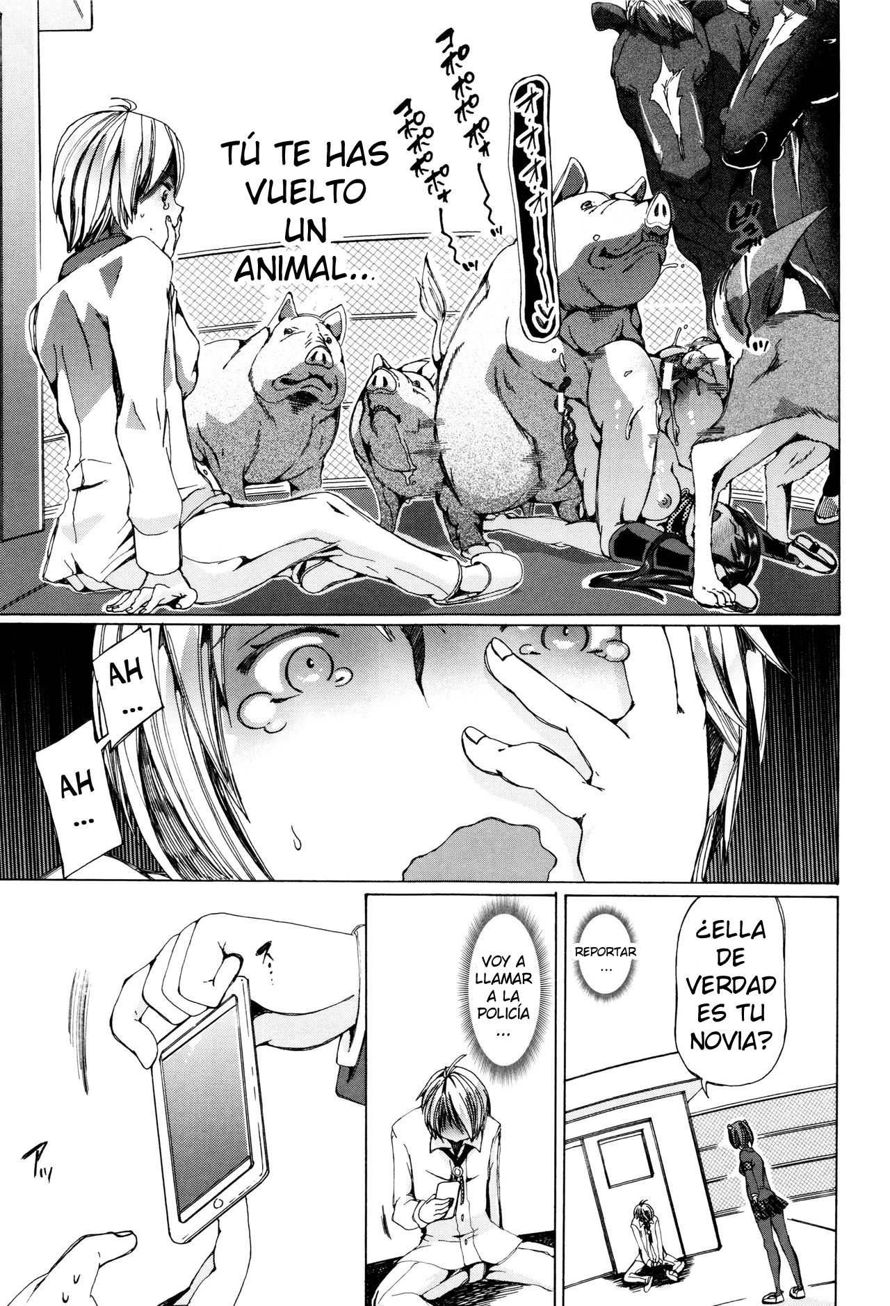 (Chikiko) Juukan Kyoushitsu Bestiality Class Ch 2 (Spanish)(TheSilverLine) - 27