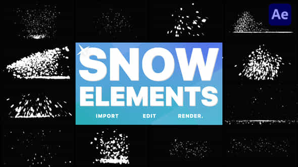 Christmas Snow Elements - VideoHive 34884495