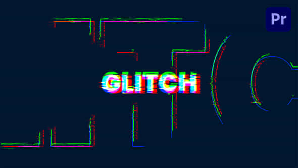 Glitch Text Intro - VideoHive 38381854