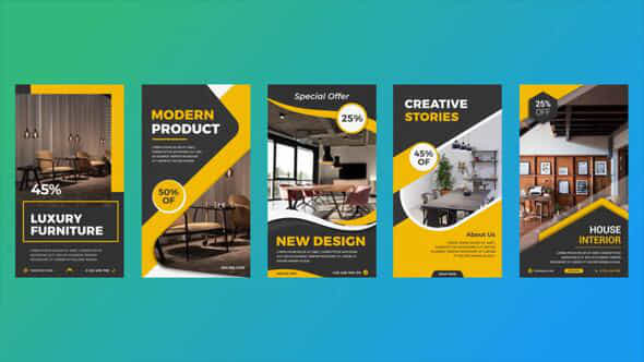 Interior Instagram Stories - VideoHive 52202288