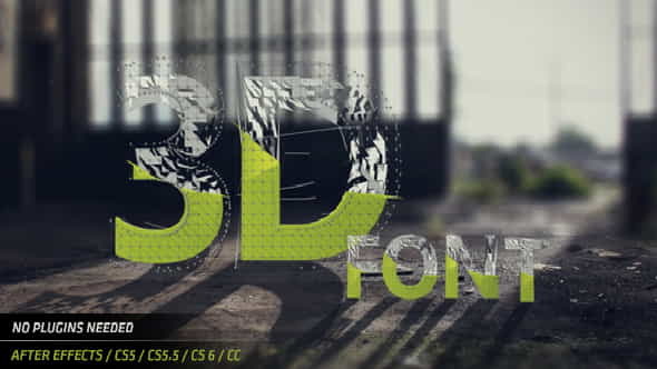 Modern 3D Typeface - VideoHive 13482699