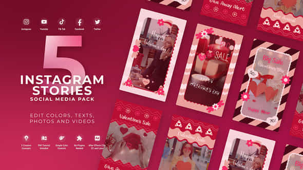 Valentine Day Instagram Vertical Reel - VideoHive 50007491