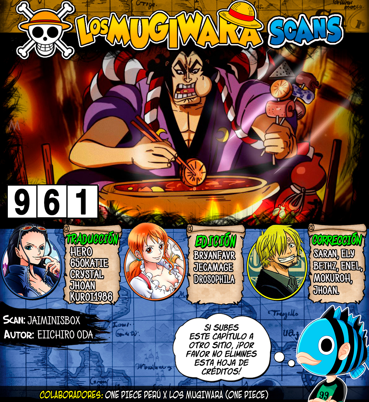 One Piece Manga 961 Espanol Mugiwara Scans Wocial Foro Anime Manga Comics Videojuegos Social