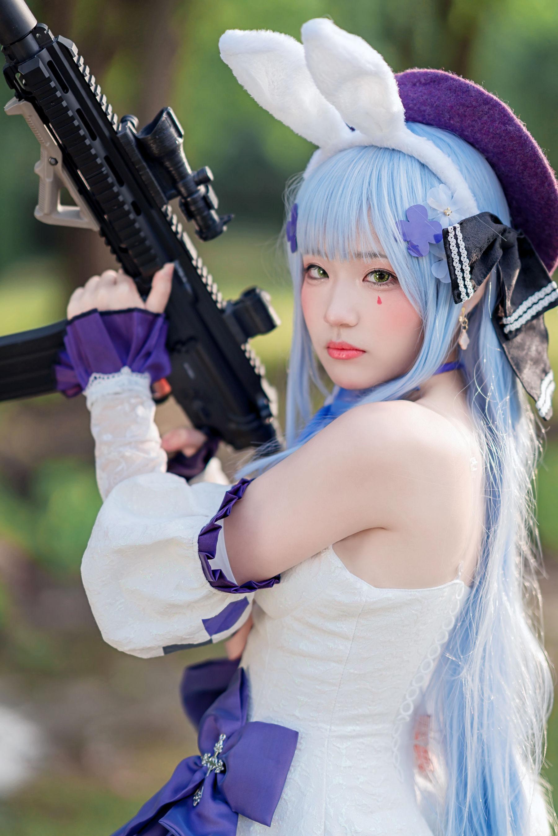 [网红COSER写真] 动漫博主Mime弥美 – 少女前线 HK416(16)