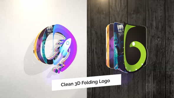 Clean 3D Folding Logo Reveal - VideoHive 27578221