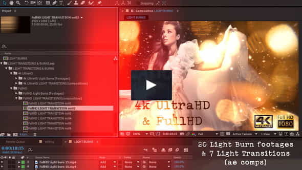 Light transitionsburns (AE - VideoHive 140862