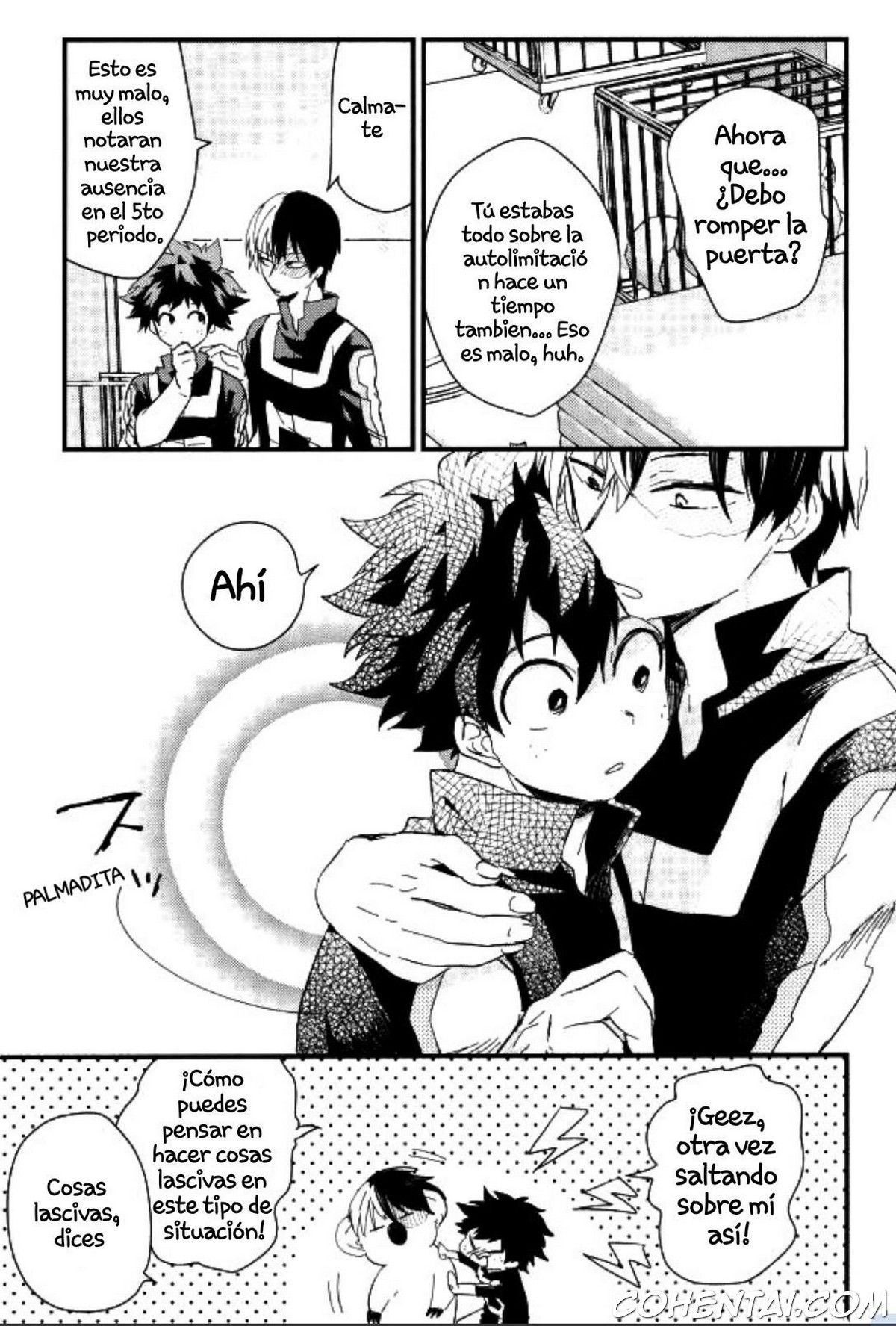 Midoriya-kun to Todoroki-kun ga Taiiku Souko de xxx suru Hon (Boku no Hero Academia) xxx comics manga porno doujin hentai español sexo 